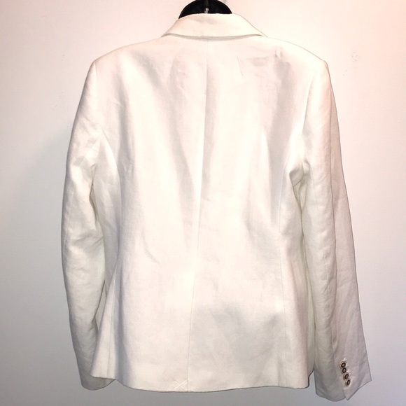 J. CREW Campbell White Linen Blazer~Jacket~sz 12~ - Picture 4 of 8